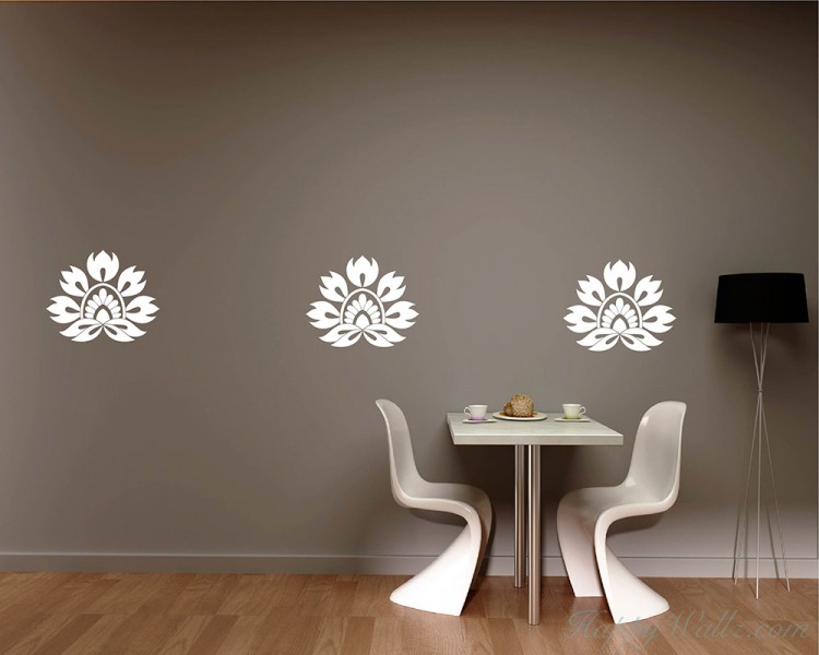 Damask Wall Pattern Decal Modern Vinyl Art Stickers